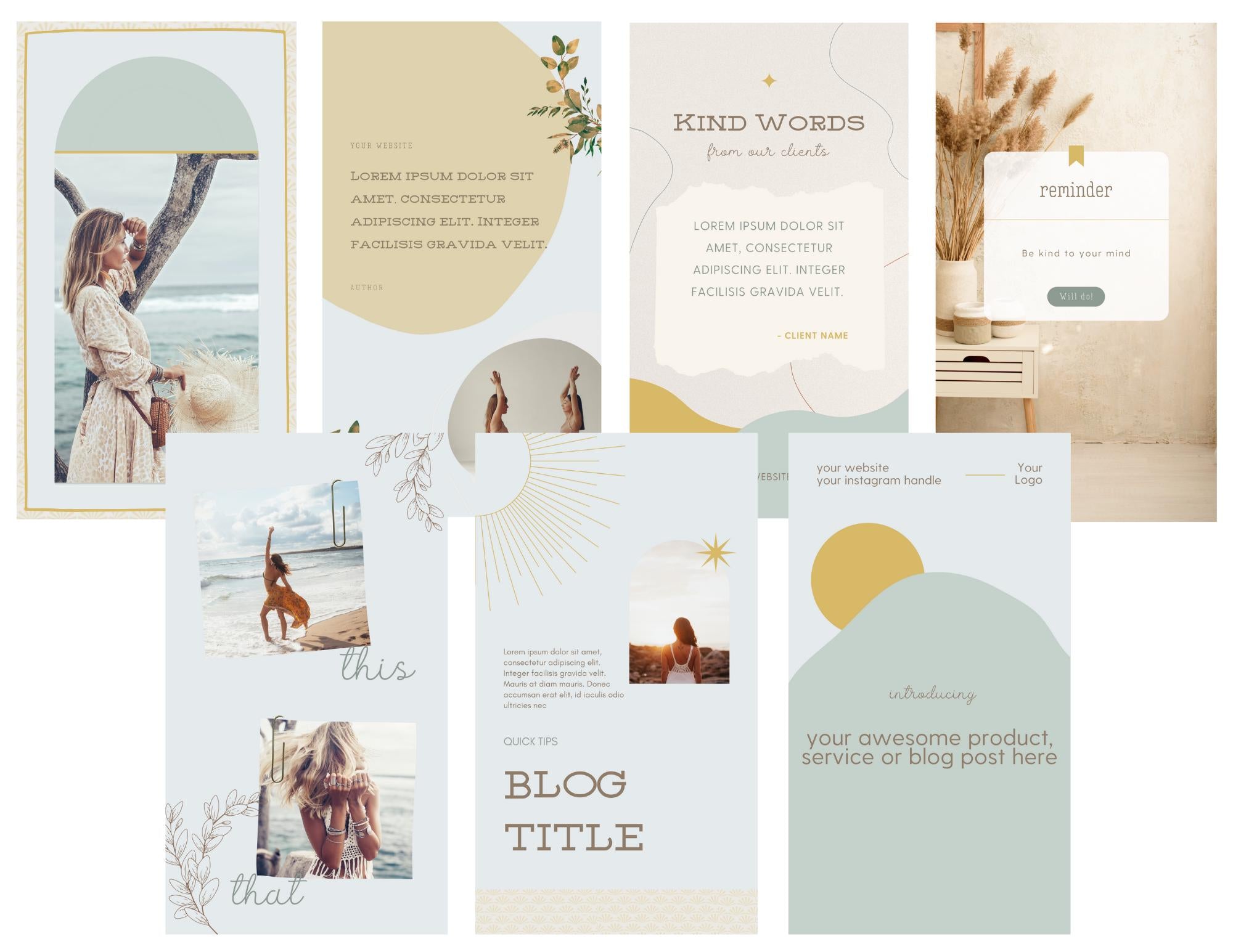 Boho Instagram stories. Instagram story design. Social media story. Story templates. Instagram story Canva. Boho vibe design. Canva template