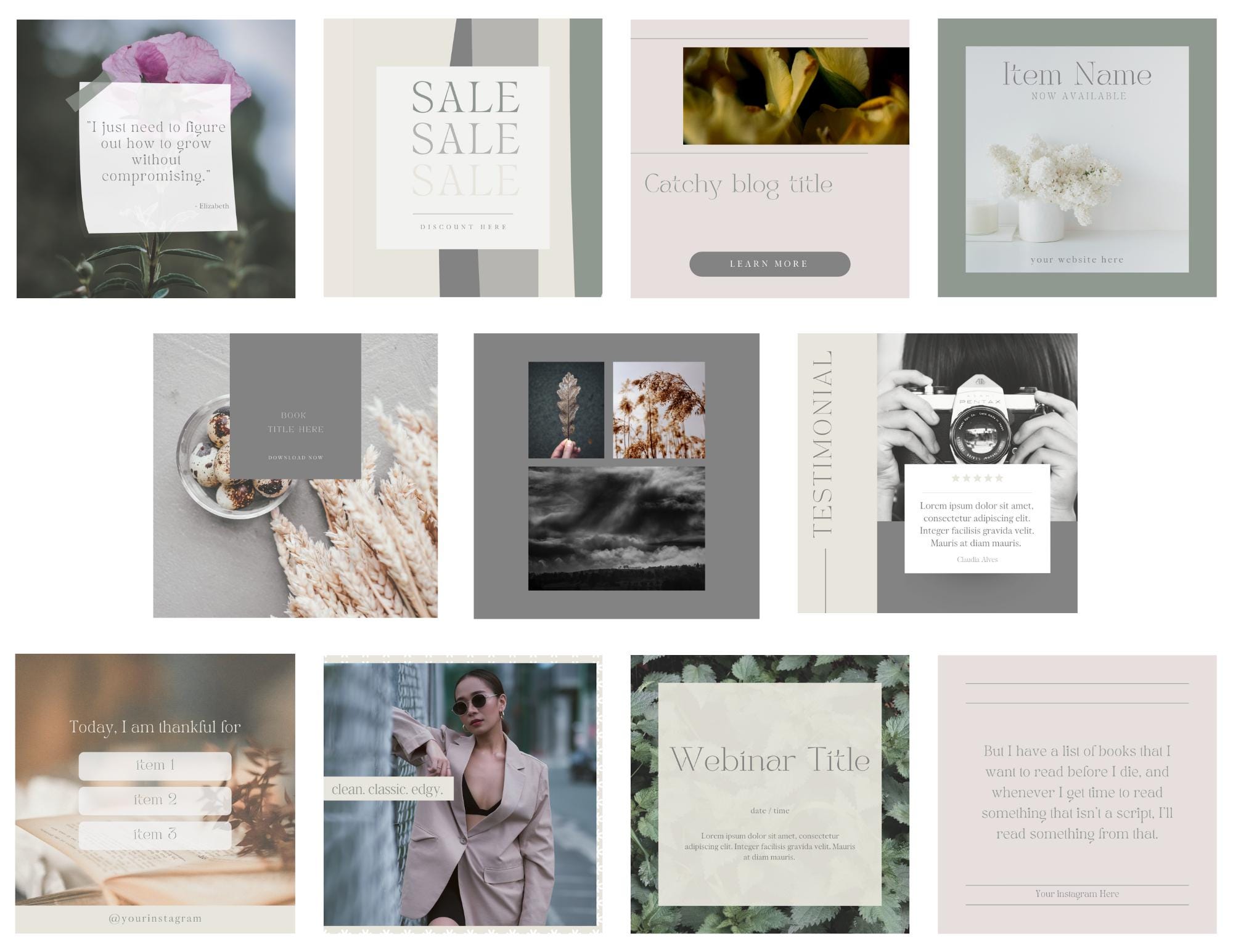 Sophisticated Instagram posts. New 4:5 Instagram size. Canva Instagram design. Branding kit. Instagram template Canva. Influencer marketing.