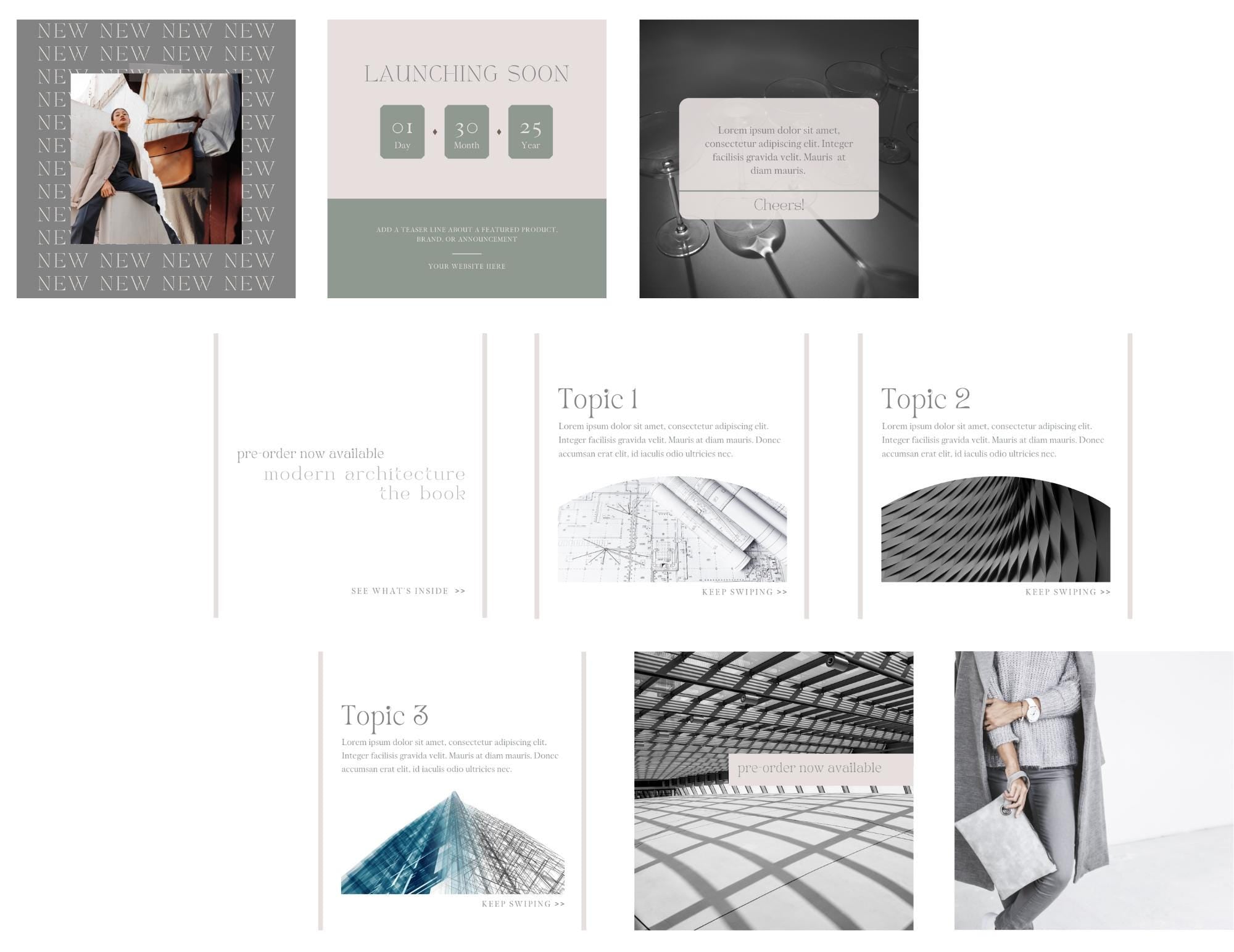 Sophisticated Instagram posts. New 4:5 Instagram size. Canva Instagram design. Branding kit. Instagram template Canva. Influencer marketing.