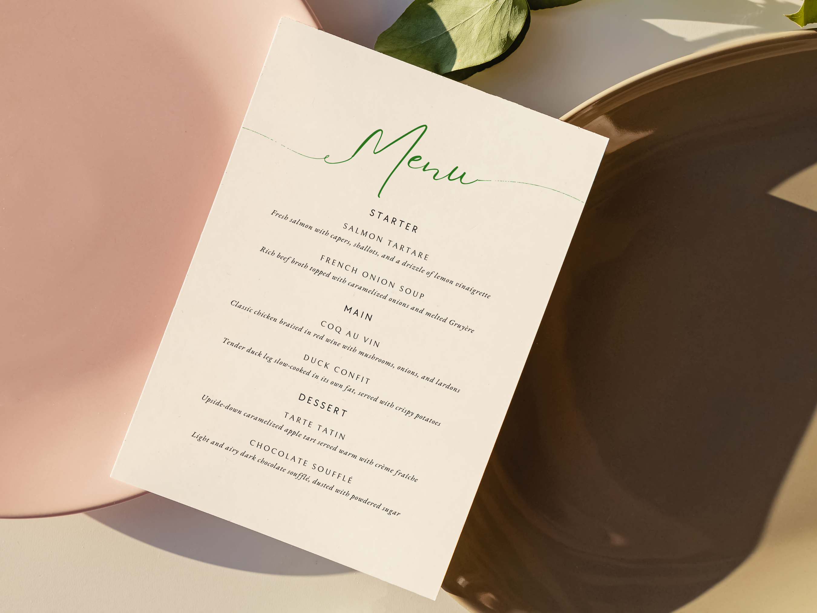 Event Menu